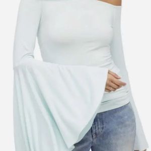 NEW! Free People Bell Sleeve Birds of Paradise Sz Medium